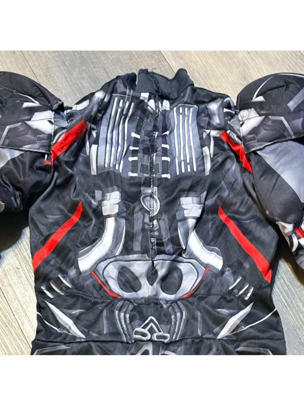 Disguise Transformers Boys Muscle Costume Size 4-6 Small Black Red NO MASK 2017